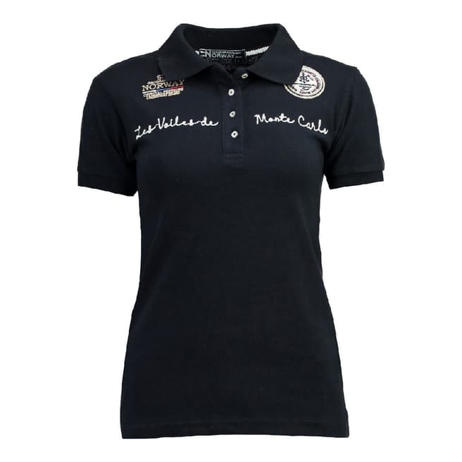 Geographical Norway  Navy Kamour Short Sleeve Polo