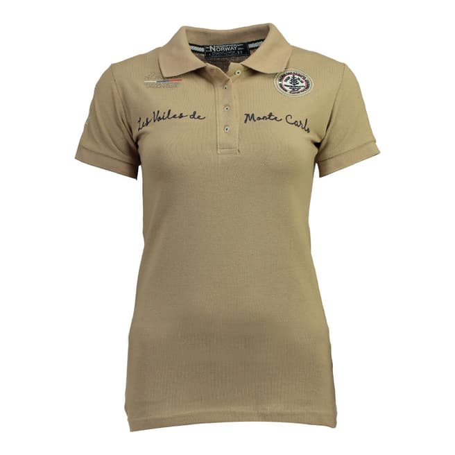 Geographical Norway  Beige Kamour Short Sleeve Polo