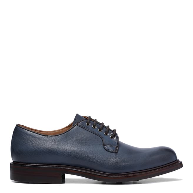 Joseph Cheaney & Sons Navy Storm Leather Teign Aviator Derby Shoes
