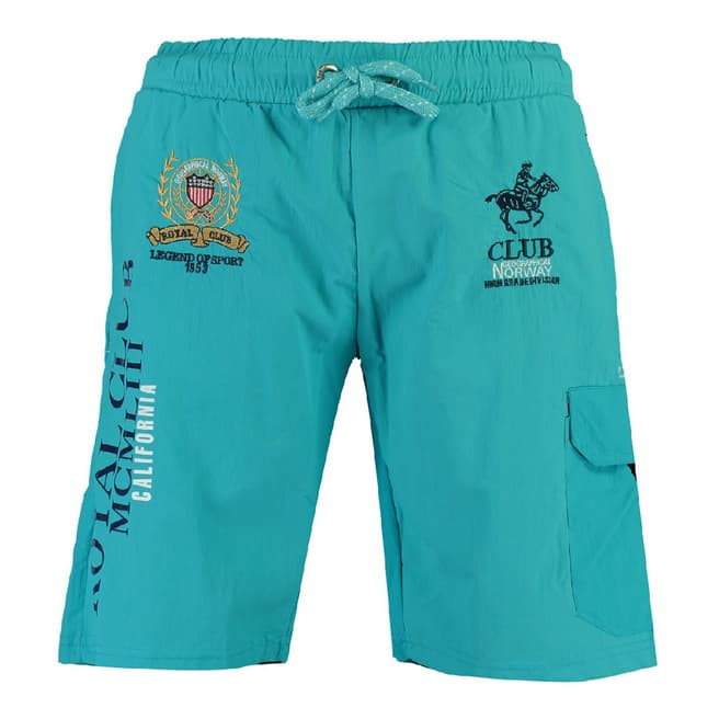 Geographical Norway Turquoise Qiwi Cotton Swim Shorts