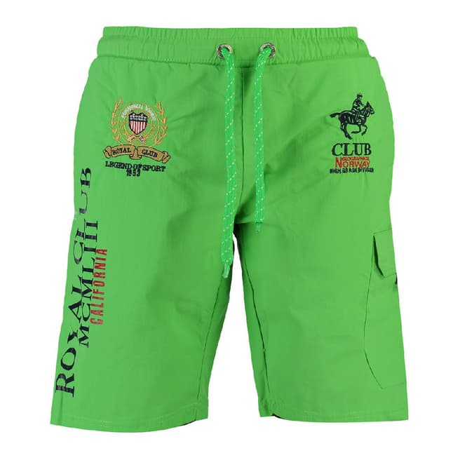Geographical Norway Green Qiwi Cotton Swim Shorts