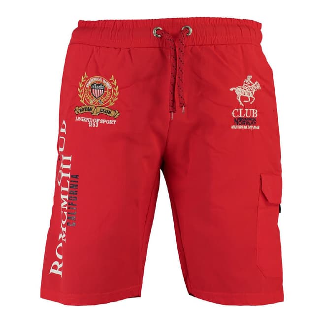 Geographical Norway Red Qiwi Swim Shorts