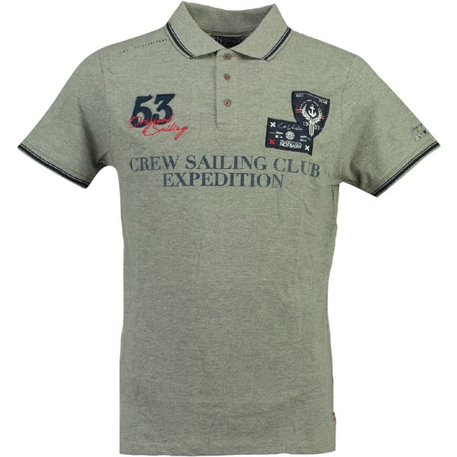 Geographical Norway Grey Kebastien Short Sleeve Polo