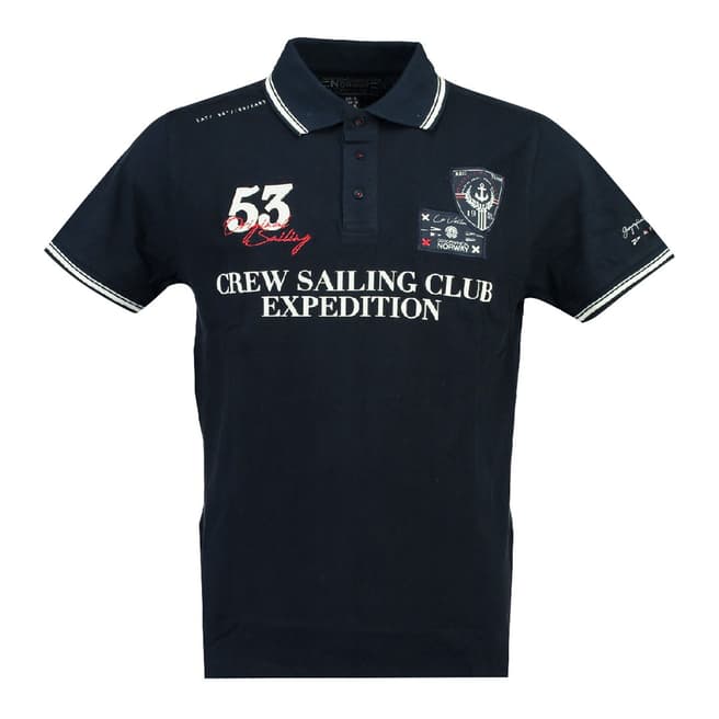Geographical Norway Navy Kebastien Short Sleeve Polo