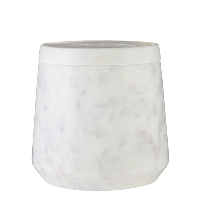 Premier Housewares Off White Marble Cotton Jar