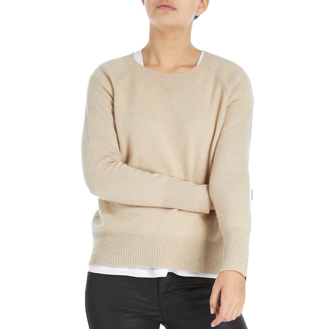 Laycuna London Organic Brown Grey Nadine Cashmere Sweater