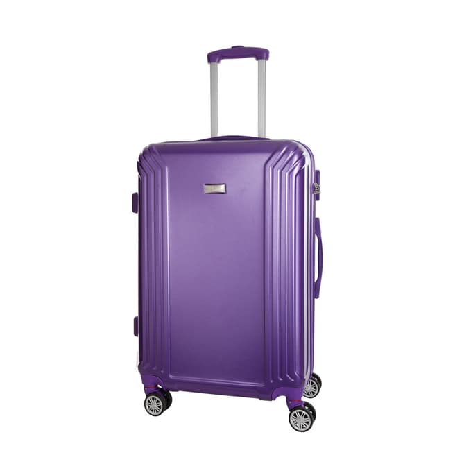 Platinium Violet Kirwee 8 Wheeled Suitcase 56cm