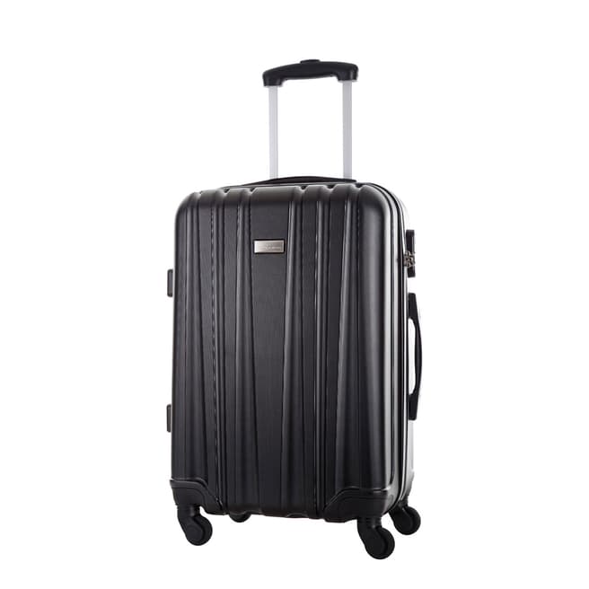 Platinum Black Akina  4 Wheeled Suitcase 56cm