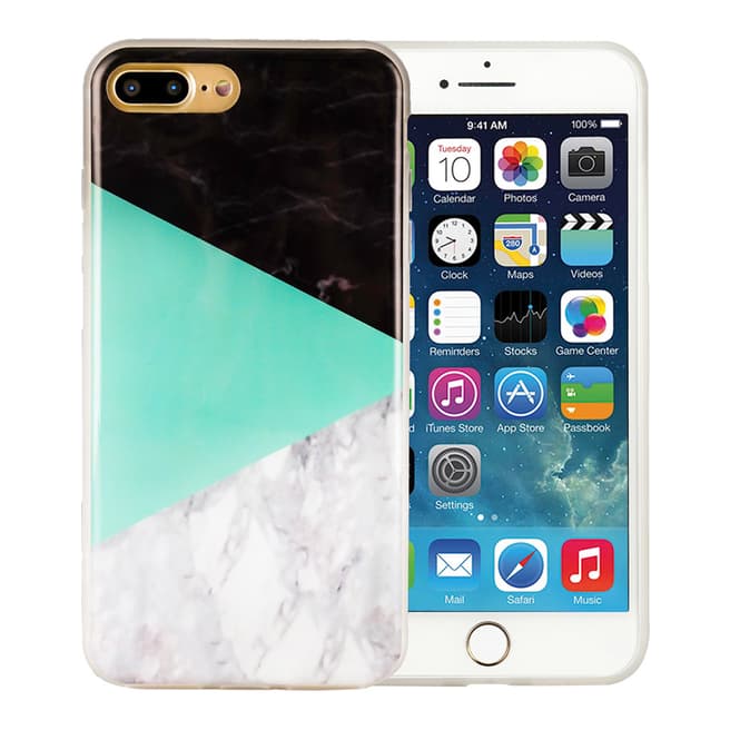 Confetti Marble Triangle Turquoise - Protection Case - Iphone 7