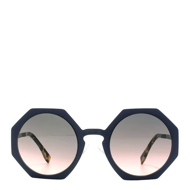 Fendi Women's Matte Blue Facets Sunglasses 51 mm