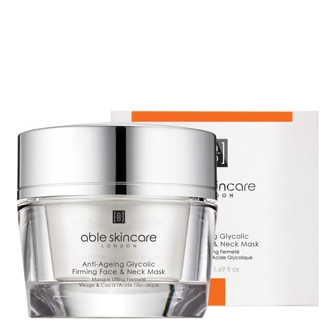 Able Skincare Anti Ageing Glycolic Firming Face and Neck Mask
