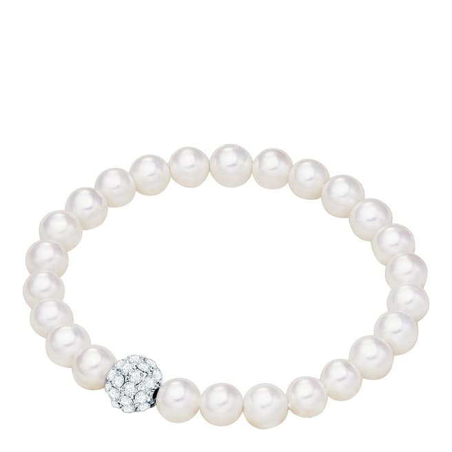 Perldesse White Shell Pearl Bracelet 6mm
