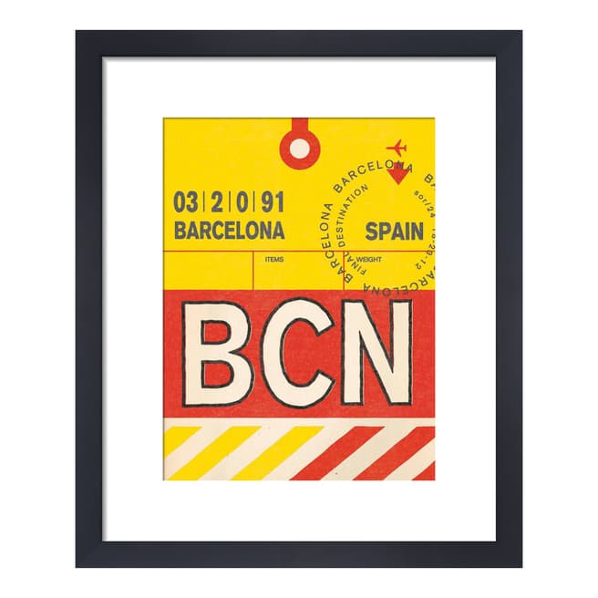 Nick Cranston Destination - Barcelona 36x28cm Framed Print
