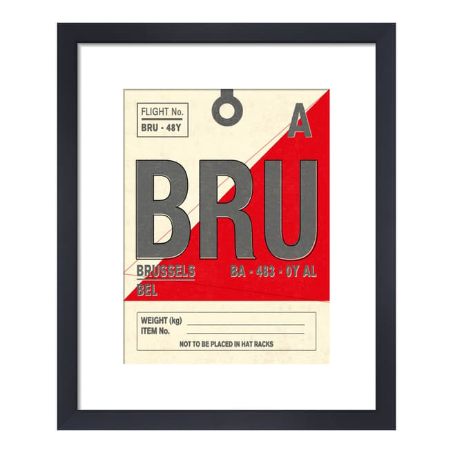Nick Cranston Destination - Brussels 36x28cm Framed Print