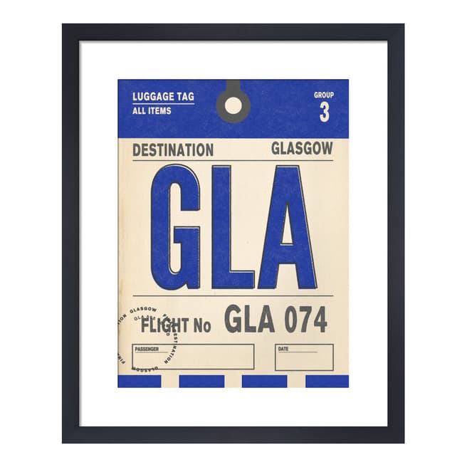 Nick Cranston Destination - Glasgow 36x28cm Framed Print