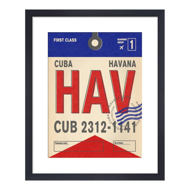Nick Cranston Destination - Havana 36x28cm Framed Print