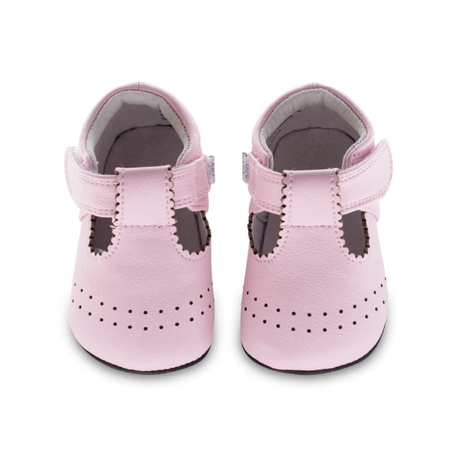 Jack & Lily Pink Autumn Scallop T-Strap Shoes
