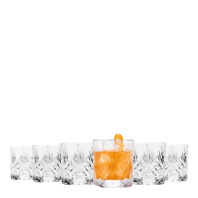 RCR Crystal Set of 6 Melodia Whiskey Glasses