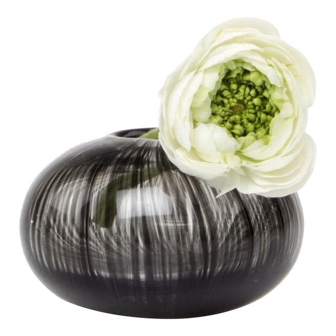 Chive Set of 2 Black Ligne Gourd Vase