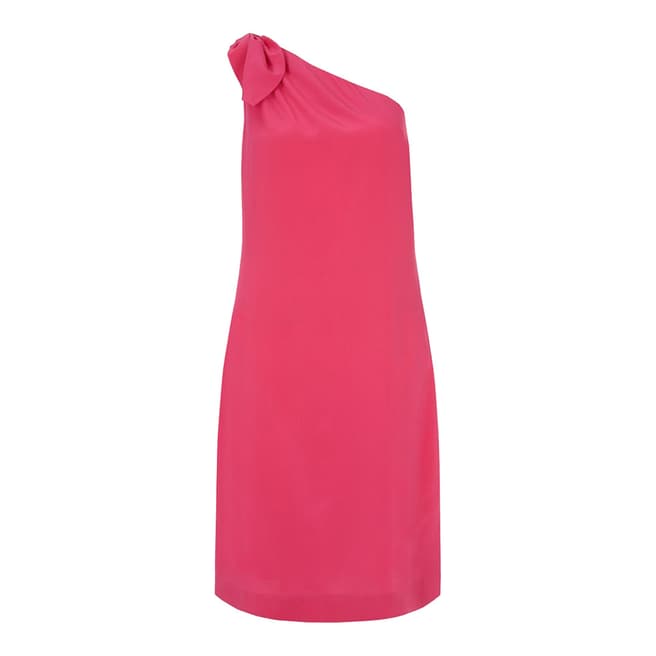 Hobbs London Pink Silk Rosalie Dress