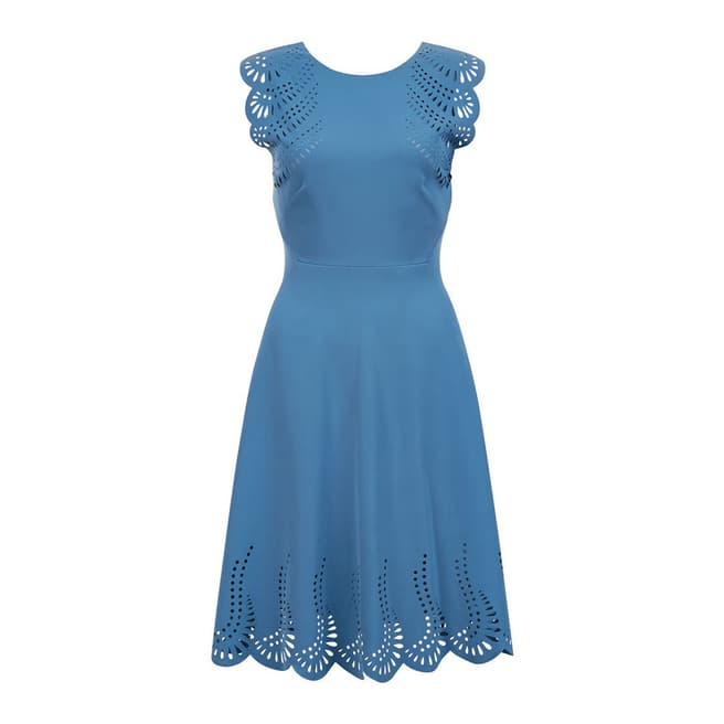 Hobbs London Blue Dita Dress