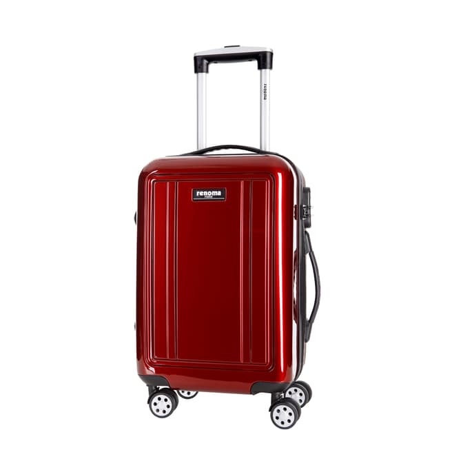 Renoma Burgundy Keaton 8 Wheeled Suitcase 56cm