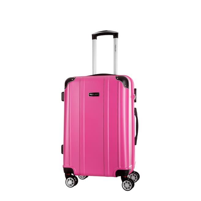 Travel One Fuschia Bazzano 8 Wheel Suitcase 46cm