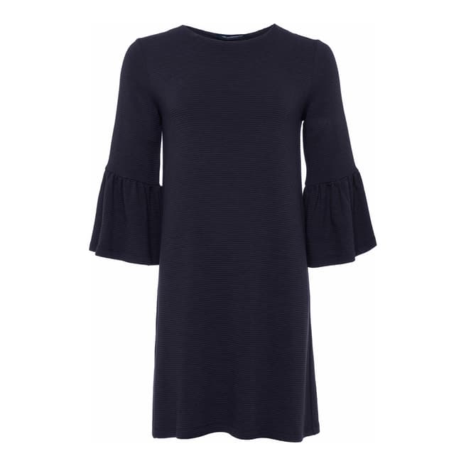French Connection Blue Bell Sleeve Tunic Dress
