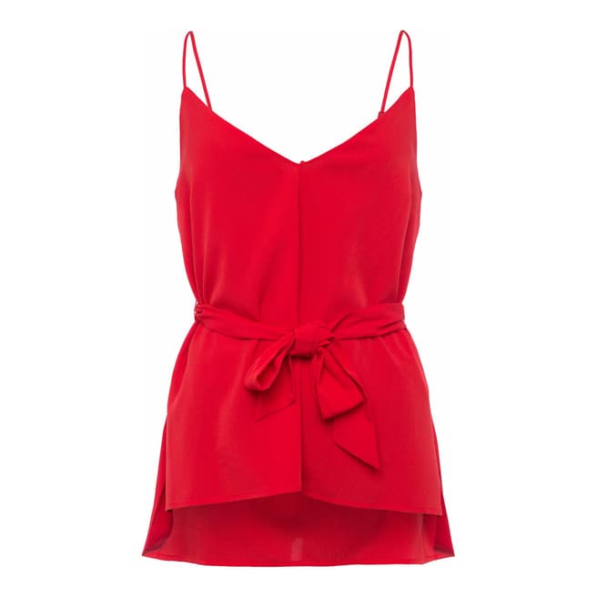 French Connection Red Dalma Strappy Top