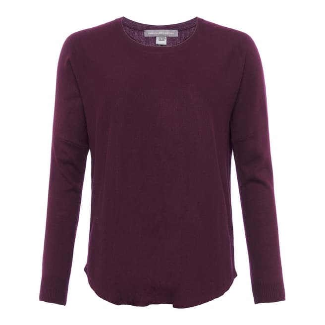 French Connection Wine Solid Knitted Jumper