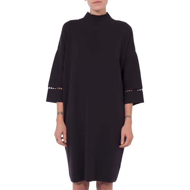French Connection Black Roll Neck Dress