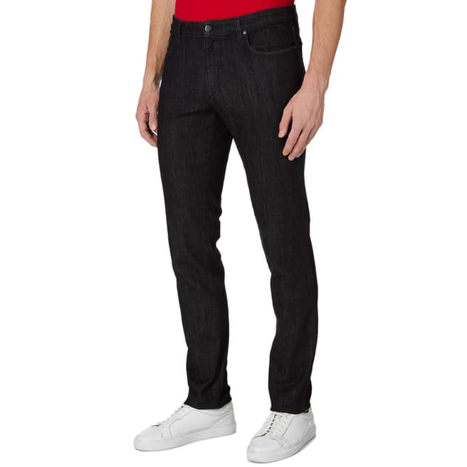 Versace Collection Black Straight Stretch Jeans