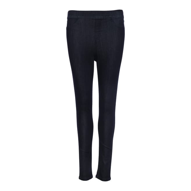 French Connection Black Yoga Denim Pull On Jeans