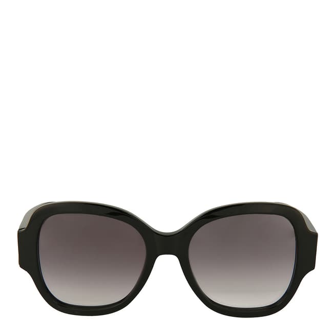 Saint Laurent Womens Saint Laurent Black/Green Sunglasses 53mm