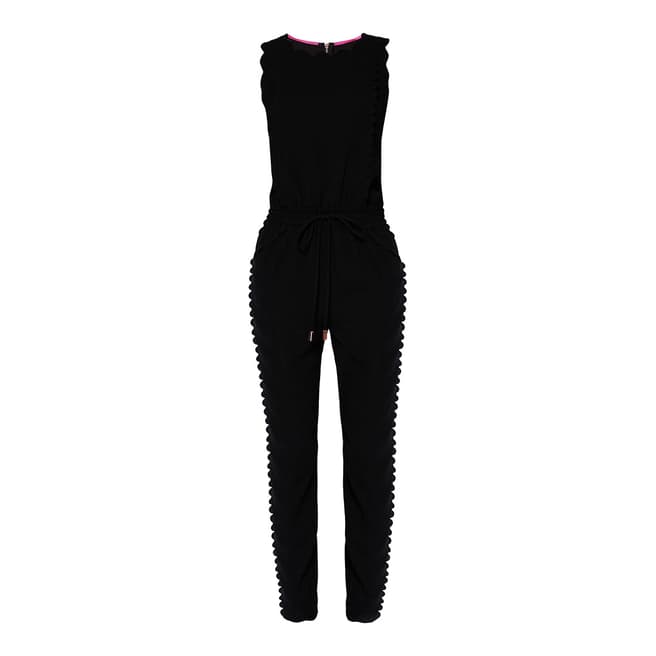 Ted Baker Black Sippy Scallop Jumpsuit