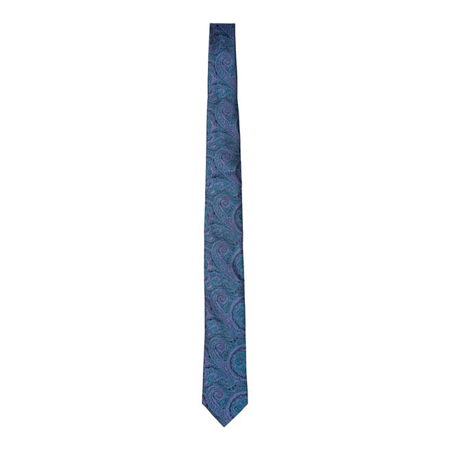 Ted Baker Teal Blue Warner Paisley 7cm Tie