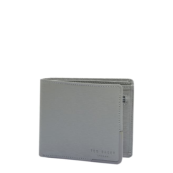 Ted Baker Grey Zipcor Corner Detail Zip Wallet
