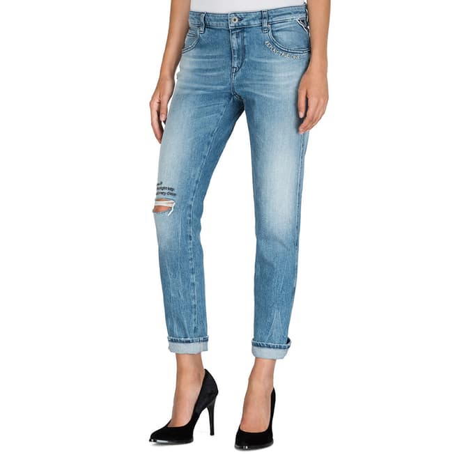 Replay Blue Katewin Slim Boy Fit Stretch Jeans