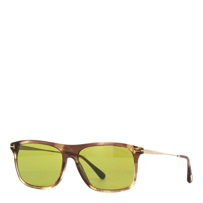 Tom Ford Men's Light Brown/Gold Max Sunglasses