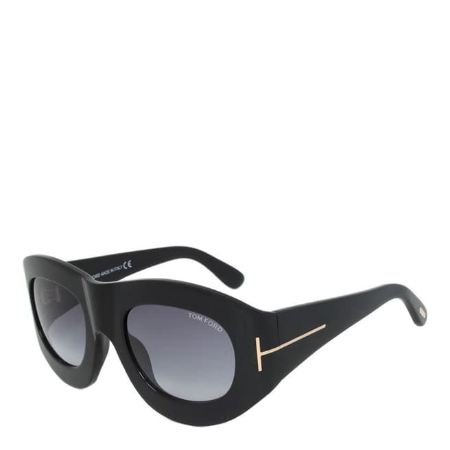 Tom Ford Unisex Shiny Black Mila Sunglasses