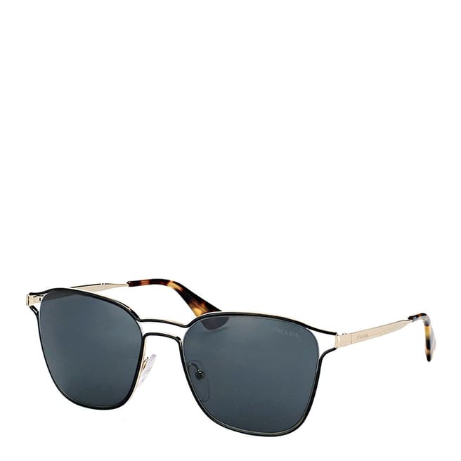 Prada Women's Black/Grey Sunglasses 55mm