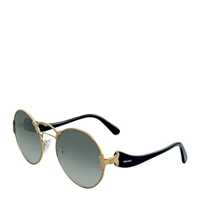 Prada Women's Antique Gold/Grey Gradient Sunglasses