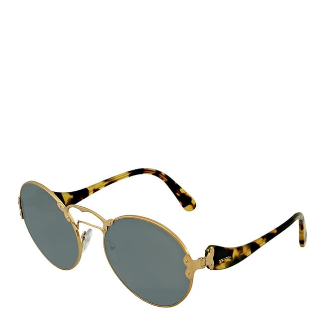 Prada Women's Antique Gold /Grey Prada Sunglasses 57mm