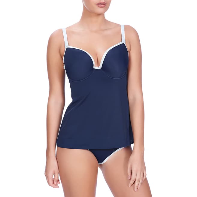 Freya Navy Marine In The Navy Moulded Tankini Top
