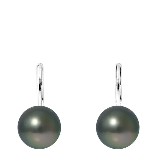 Atelier Pearls Silver Tahitian Style Pearl Earrings