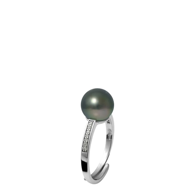 Atelier Pearls Silver Tahitian Style Pearl Ring