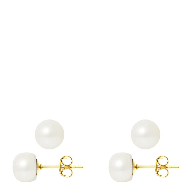 Atelier Pearls Yellow Gold Freshwater Pearl Earrings