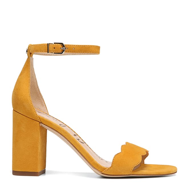 Sam Edelman Yellow Suede Odila heeled sandal