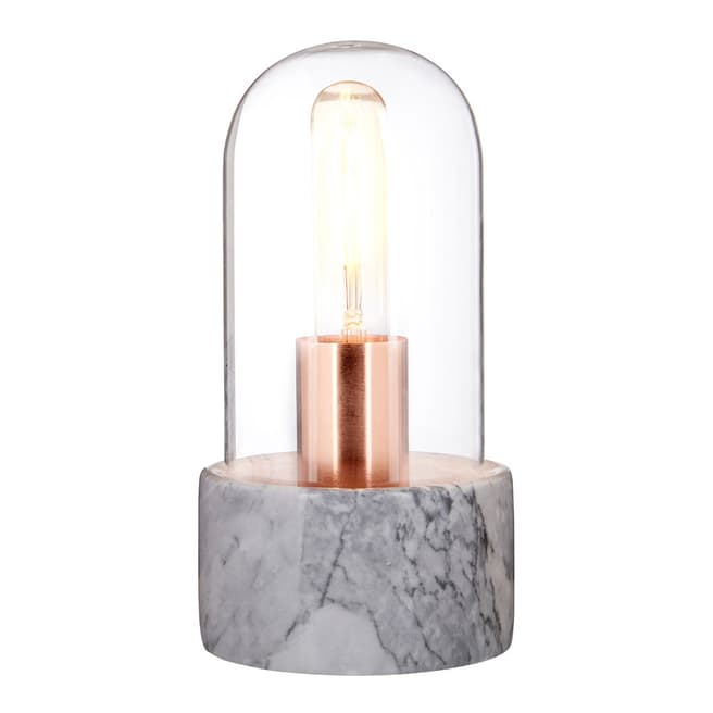 Fifty Five South Grey Marble/Glass Lamonte Bell Lamp