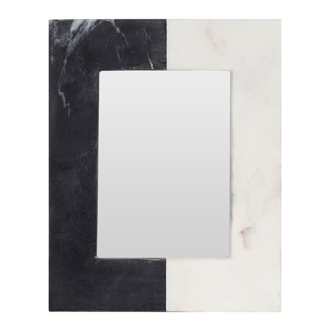 Fifty Five South Grey/White Marble Kira Photo Frame, 5x7 Inches
